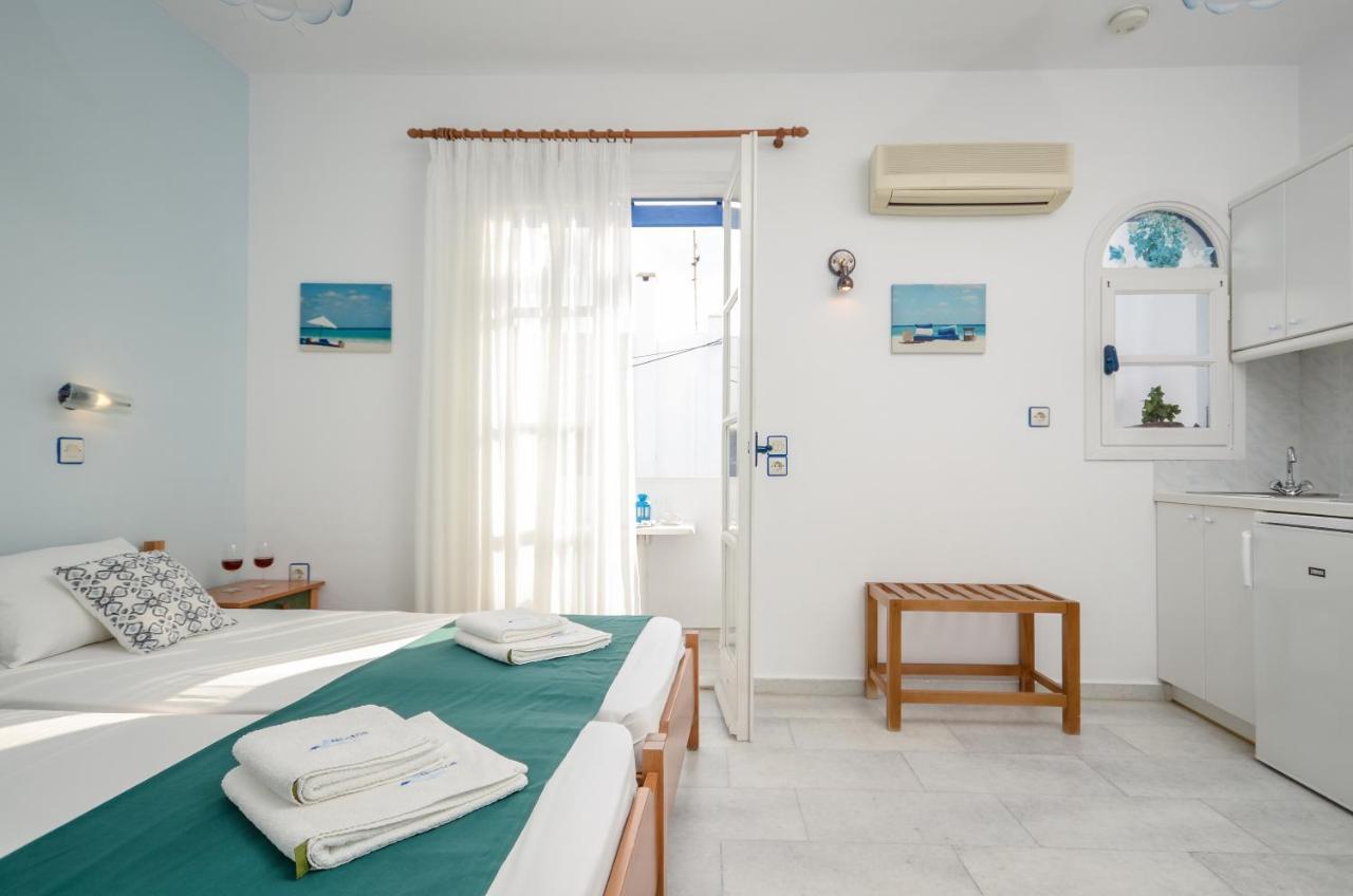 Nostos Studios At Saint George Beach Agios Georgios Chora Naxos Town Naxos City ภายนอก รูปภาพ