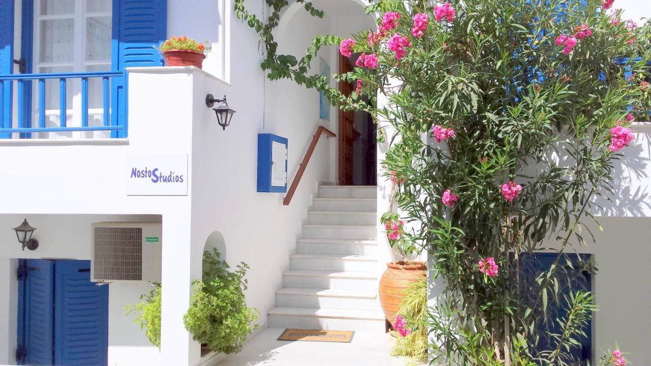 Nostos Studios At Saint George Beach Agios Georgios Chora Naxos Town Naxos City ภายนอก รูปภาพ